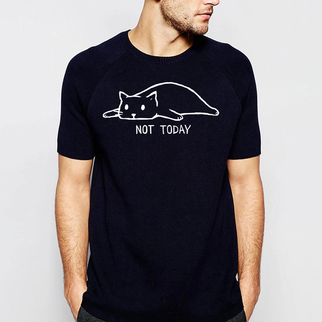 

Not Today Men Tshirt Funny T Shirt Game Of Thrones Cats Print Tshirts Summer Short Sleeve Cotton Tops Tees Harajuku Sweatshirt