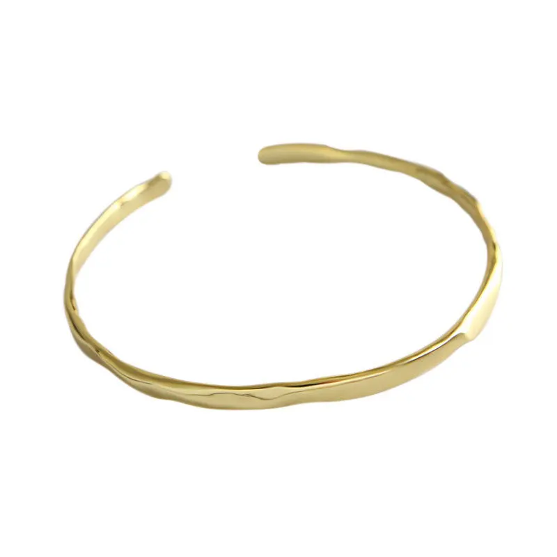 bangle bracelet Foxanry Stamp Bracelet for Women Vintage Irregular Texture Bangles Girl Party Jewelry Lover Gift