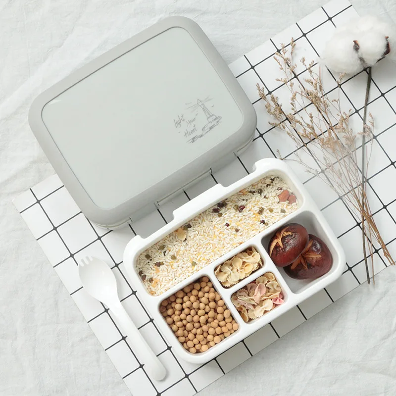 

Five Grids Portable Microwavable Lunch Box Bento Box Tableware Food Storage Container For Students Office Workers Lunch Box