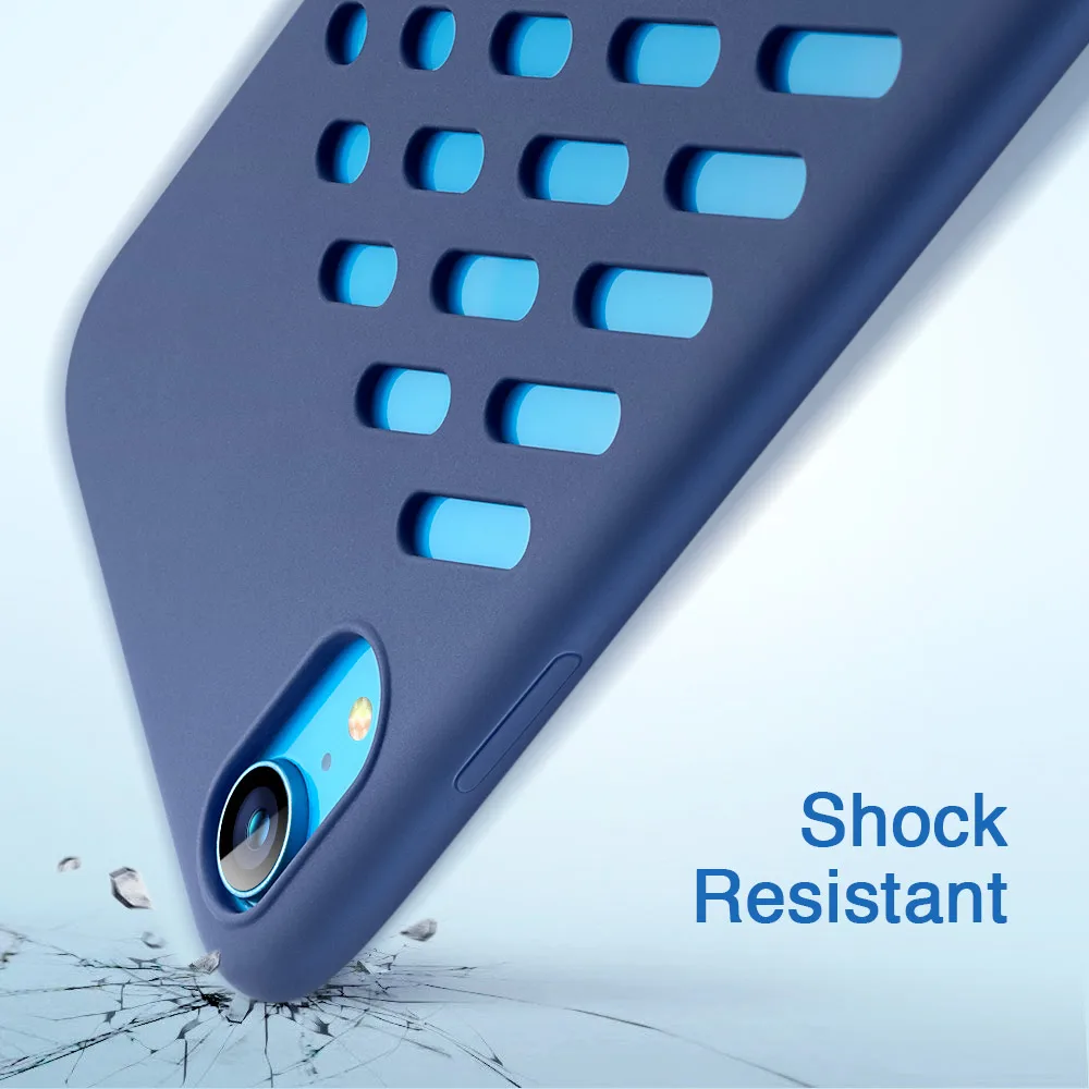 ESR Yippee цветной мягкий чехол для iPhone XR жидкий силиконовый чехол с удобной ручкой защита от падения для Apple iPhone XR