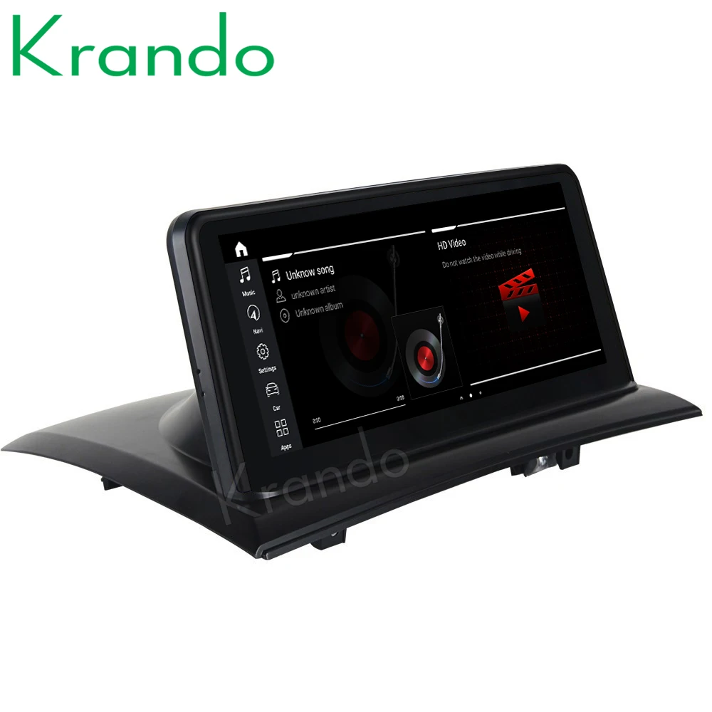 Krando Android Qualcomm 10.0 4G 64G 10.25'' Car Radio for BMW X3 E83 2004-2009 With Idrive Multimedia Player Wireless Carplay
