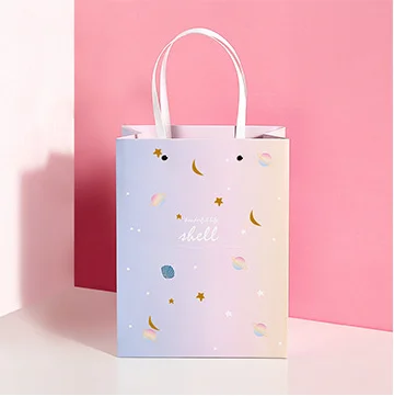 Bag L 10pcs Фэнтези градиент День Святого Валентина Подарочная коробка Упаковка для коробки для торта bolsas de regalo Рождественская подарочная коробка - Цвет: Bag L 10pcs