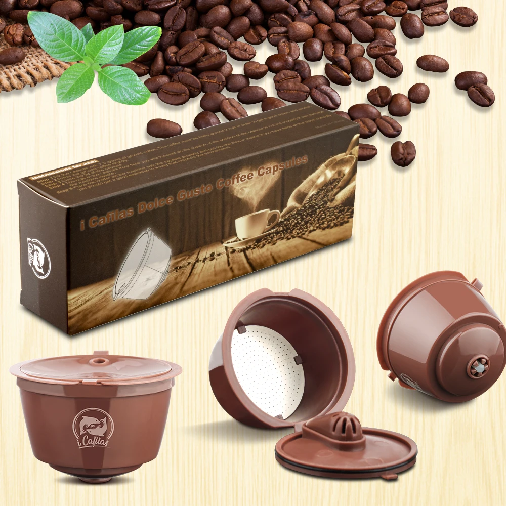 Металлическая капсула Dolci Gusto Crema Capsule De Cafe &amp 2nd-Gen Recargables Dolce многоразового