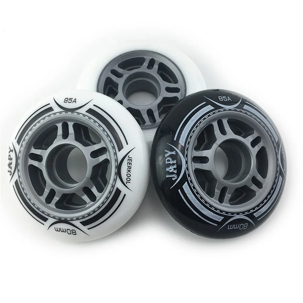 JAPY Inline Skate Wheels 85A Hyper +G Concrete GRIP 84A 76 80mm Slalom Sliding Roller Free Skating Tires For SEBA Patines 8PCS skate wheels
