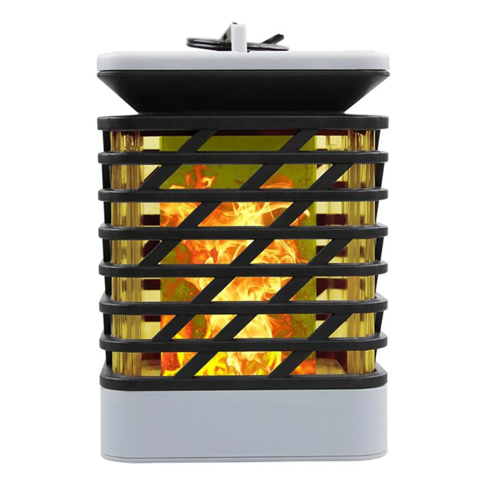Solar Lamp Flame Path Lights Lamp Flickering Smokeless Candle Waterproof Lamp Flickering Garden Light Hanging Solar Lantern