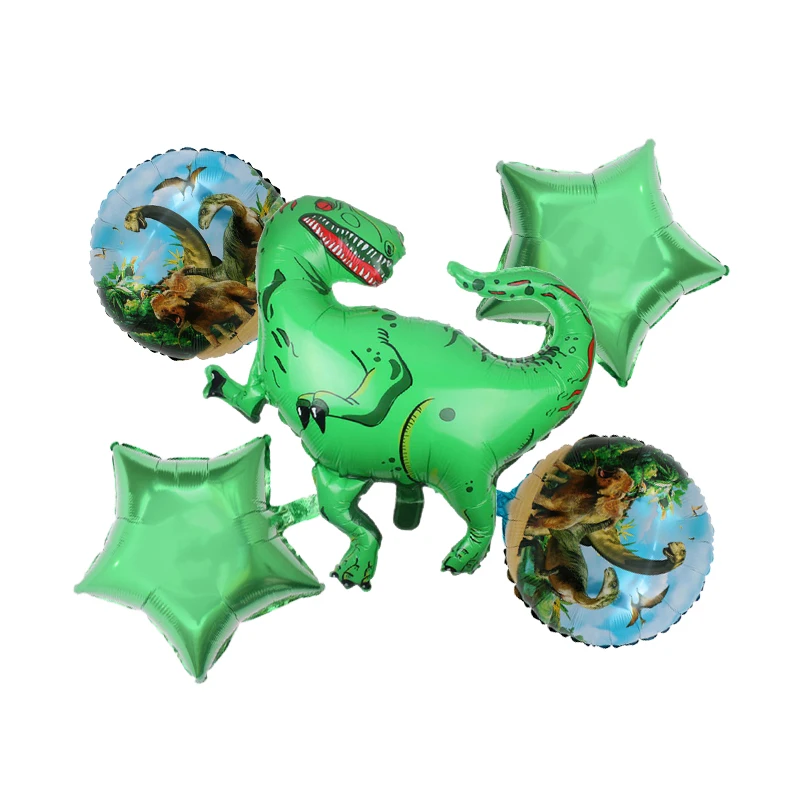 6 и 5 шт. большой динозавр фольги шарики, День подарков будущей матери день рождения Юрского мира украшения воздушный шар в форме животного дети подарок Globos
