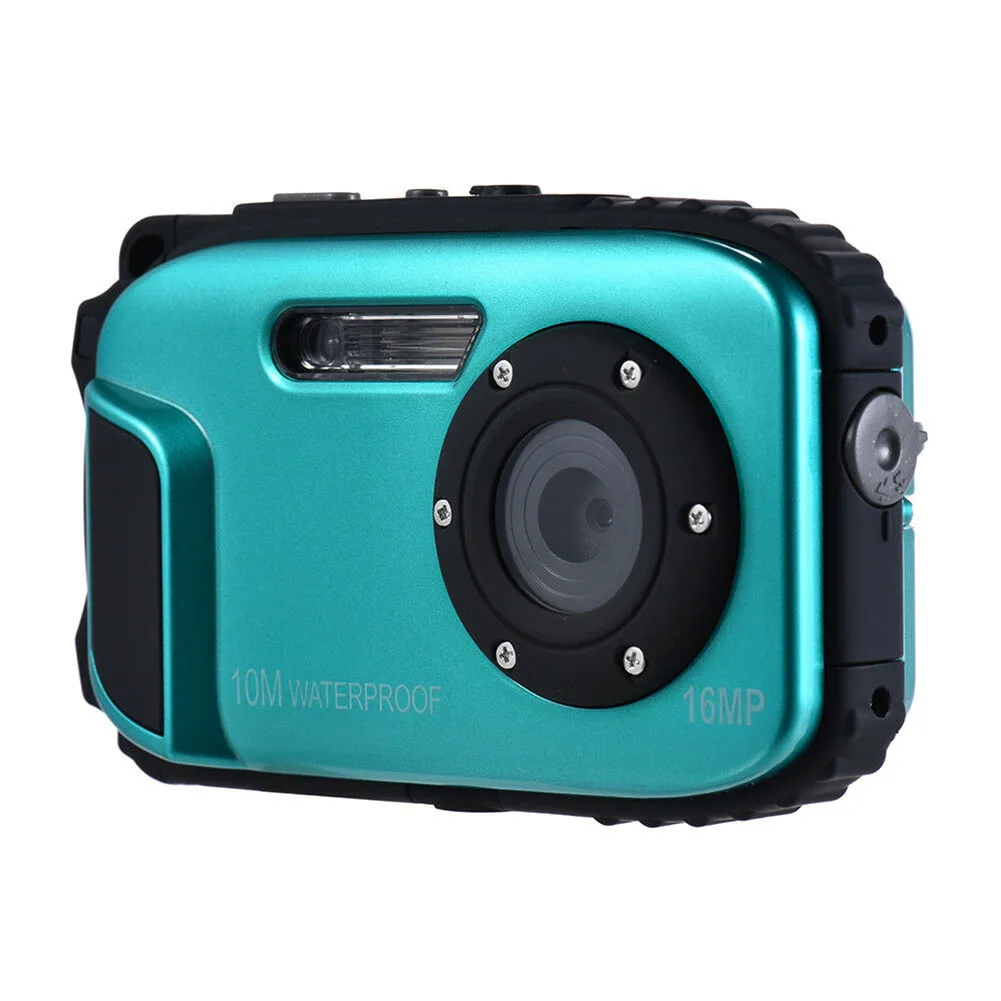 16MP USB портативная подводная спортивная водонепроницаемая камера мини анти-встряхивание цифровое видео HD ЖК-дисплей Обнаружение дайвинга профессиональный - Цвет: Синий