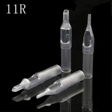 PEPAX 100 шт Ассорти Размер татуировки наконечники трубы 11R наконечники для иглы татуировки круглые алмазные плоские/Magnum стерилизованные наконечники ручки татуировки