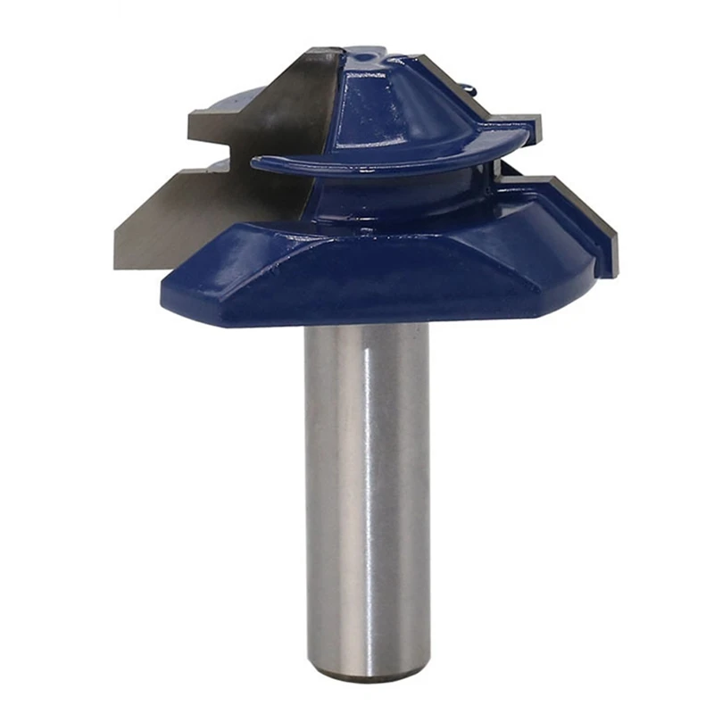 1/2 Shank 12.7mm Shank Middle Lock Bevel Milling Cutter Head 45 Degrees Woodworking Milling