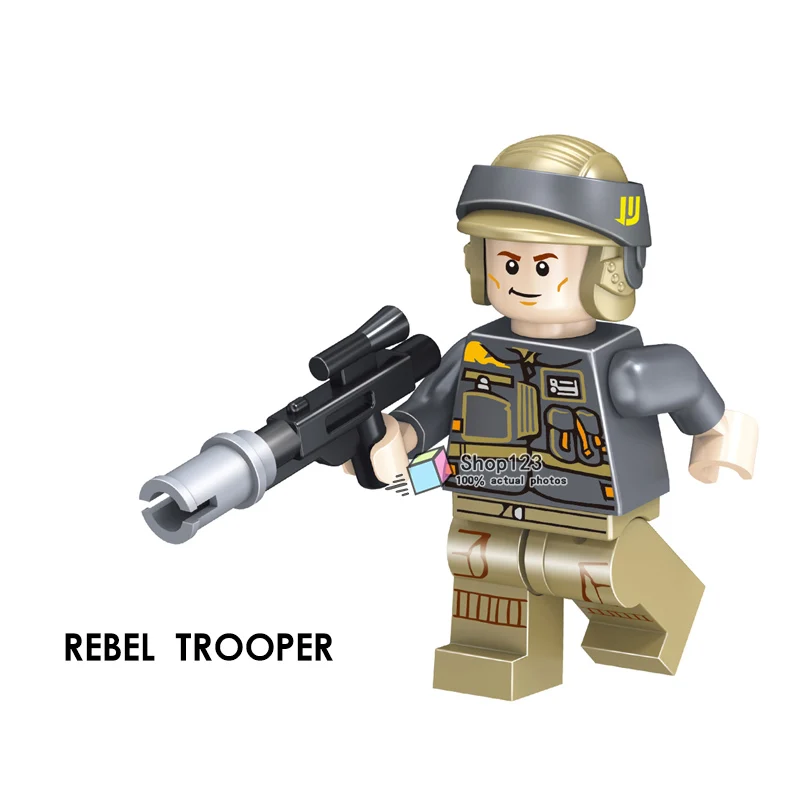 50 шт./лот та же коллекция понг Krell Jedi Master Hera Leia Han Solo Darth Vader комплект Fisto строительные блоки игрушки - Цвет: Дерево