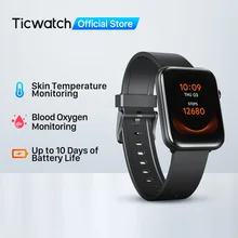 Ticwatch gth fitness smartwatch masculino/feminino monitor de temperatura da pele oxigênio sono rastreamento à prova dmobágua nadar esporte relógio mobwoi