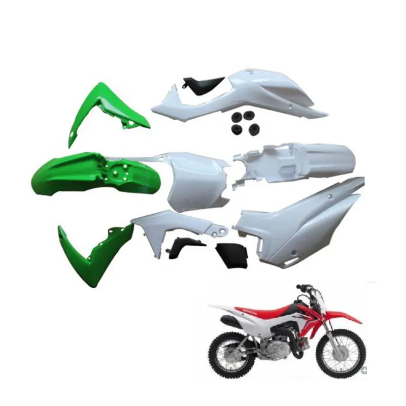 Для CRF110 пластиковые части обтекателя крышки наборы для внедорожных мотоциклов Грязь велосипед ямы для honda CRF110 2013 BOSUER - Цвет: 1