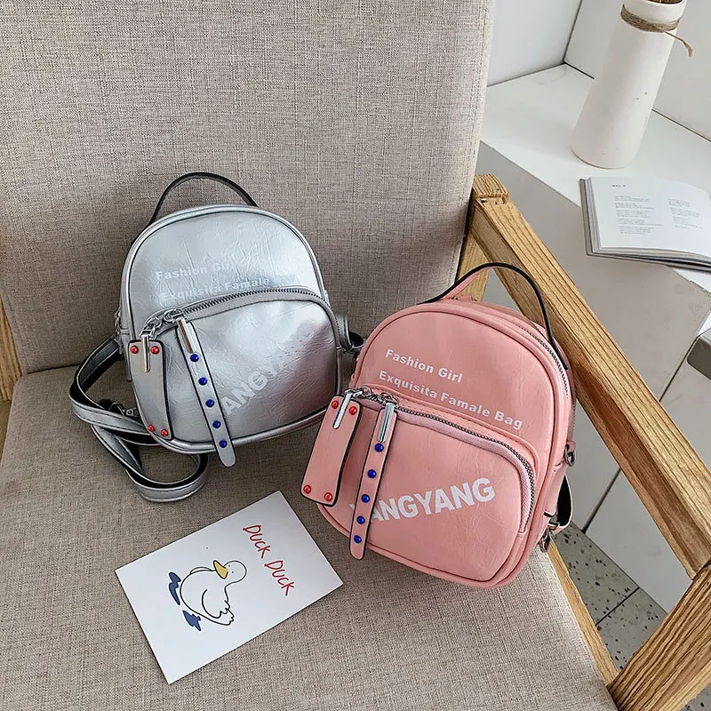 

Women Mini Backpacks High Quality Soft Pu Leather Student Shoulder School Bags Female Small Travel Rucksack 2019 New