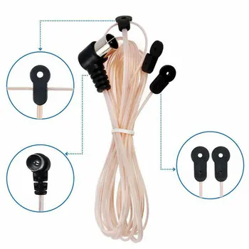 

75 Ohm Stereo HD FM Dipole T Shape Home Accessories Indoor Use Transparent Sound Male Radio Antenna Connector For Receiver