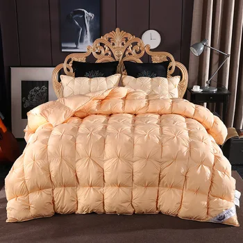 

New Twist Flower Quilt Winter Thick Warm Duvet Comforter Solid Home Set Blanket Color Warm Cover Thicken Bedding Bed Bedspread