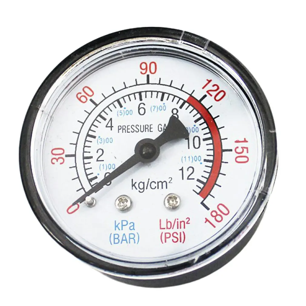 Y50 Portable Air Compressor Pressure Gauge Calibrator Dual Scale Manometer Horizontal 1 / 4 | Инструменты