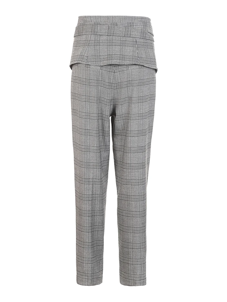 Vero Moda женские прямые брюки с декоративным карманом в клетку | 319150512