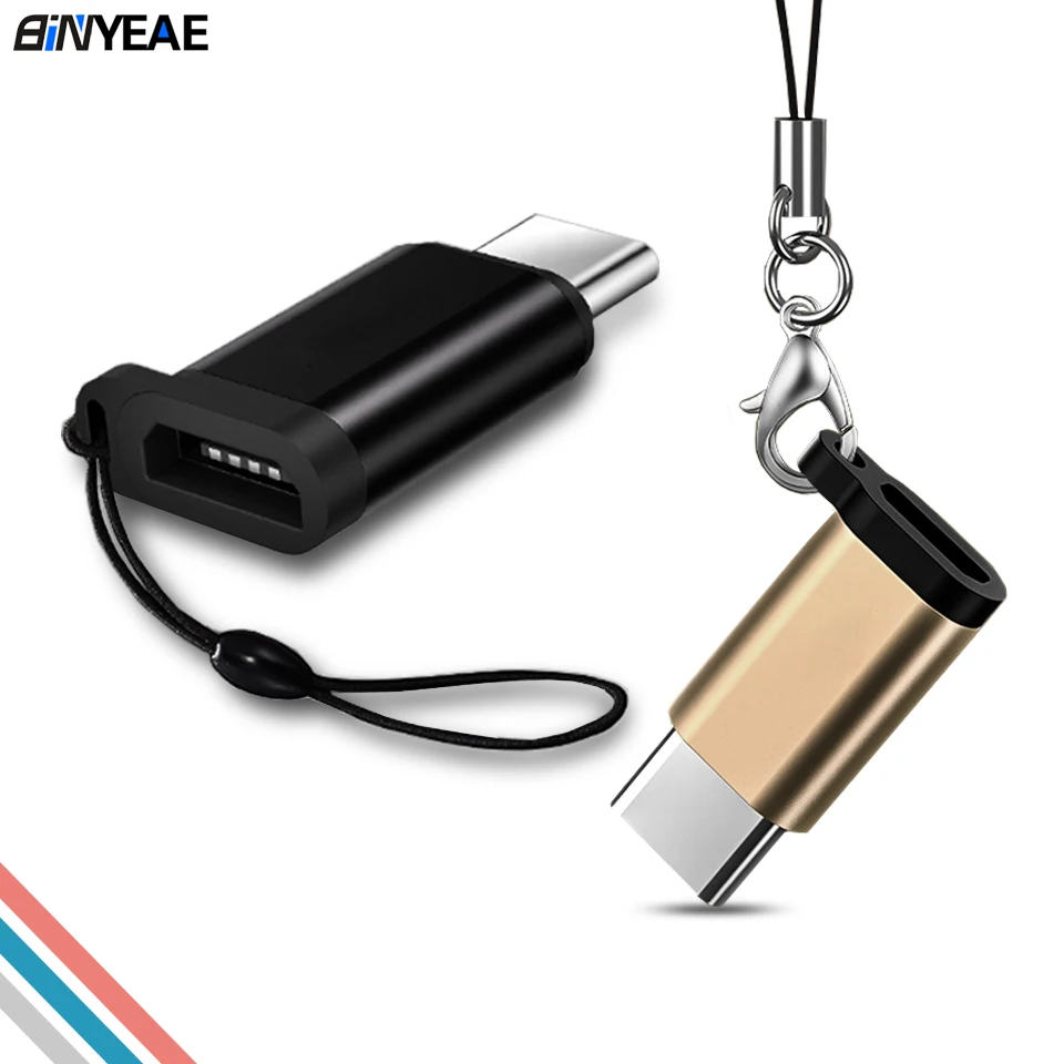 Адаптер с разъемом USB 2 0 для Samsung Huawei Xiaomi Type-C и Micro защитой от потери | Мобильные