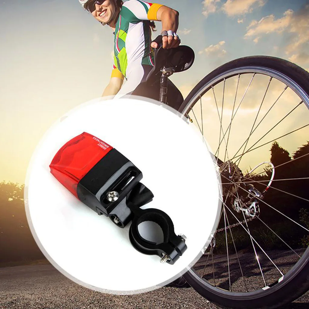 Self-generating LED Bike Bicycle Tail Light Mountain Road Cycling Rear Easy to Install for Safety Flashlight | Спорт и развлечения