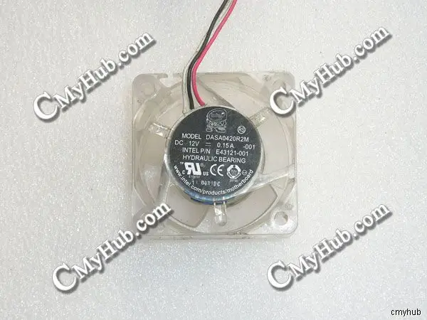 

For intel DASA0420R2M E43121-001 DC12V 0.15A 4020 4CM 40mm 40x40x20mm 3pin 3Wire Cooling Fan