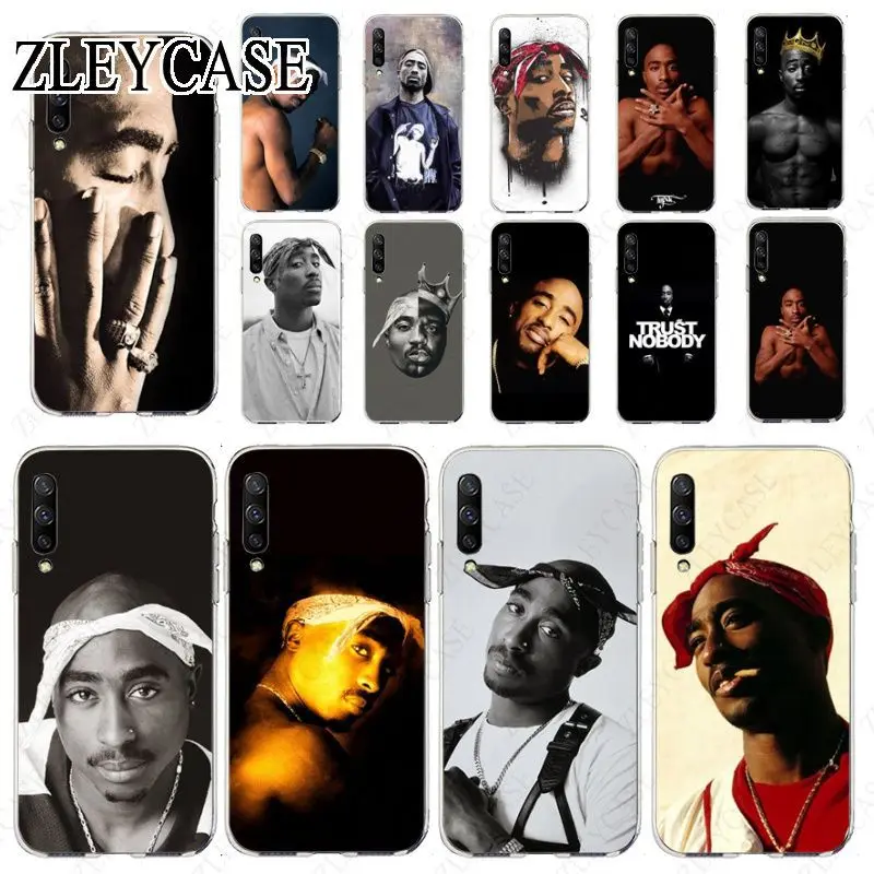 transparent Phone Case For samsung Galaxy A50 A10 A30 A70 A7 A9 A10S J5 J6 J7 J8 2018 CASE 2Pac Tupac Amaru Shakur Makaveli | Мобильные