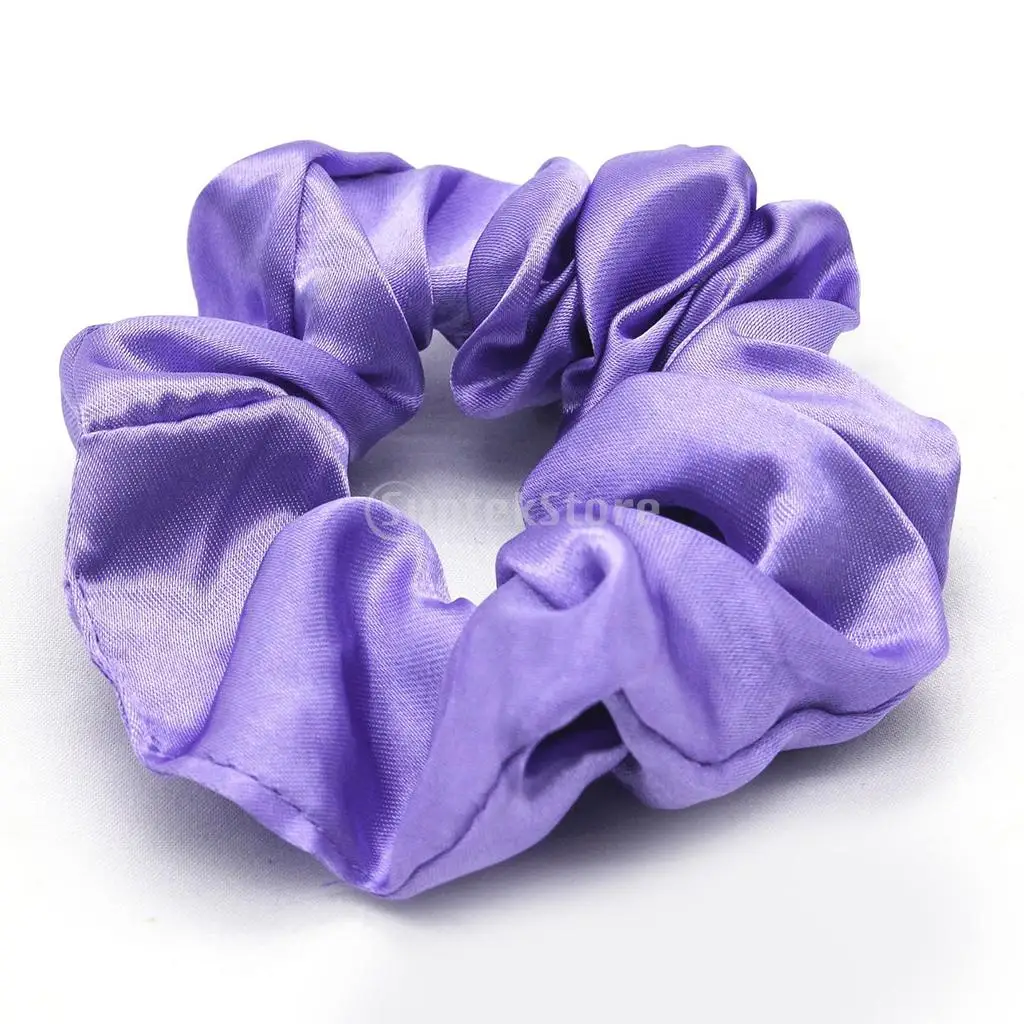 40 Bulk Satin Silky Hair Scrunchies Elastic Hair Ties Rope Band Mixed Colors