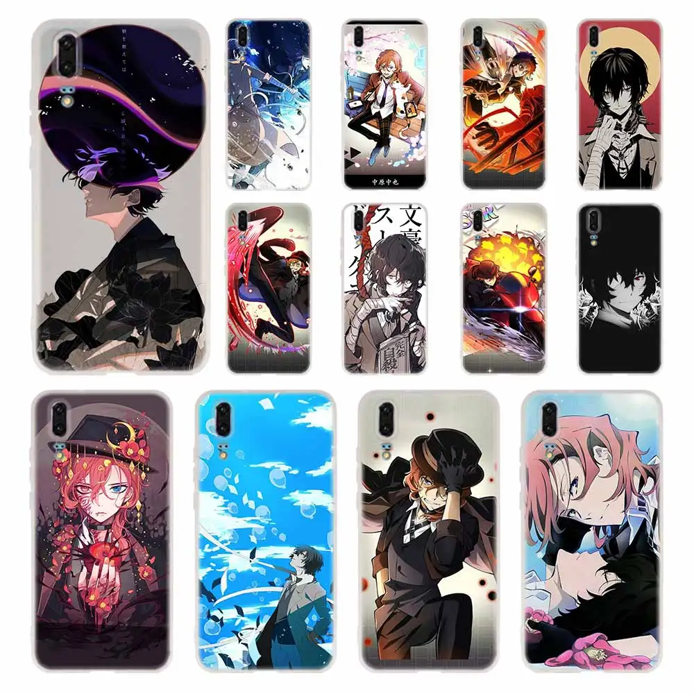 

Case Silicone Soft TPU Cover For Huawei P30 P20 Pro P10 P9 P8 Plus P Smart Lite 2019 Anime Stray Dogs Dazai Osamu Cases