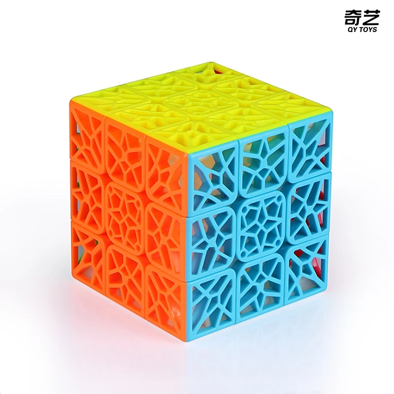 Qiyi 3x3x3 куб ДНК вогнутых 3x3 игрушки Magic cube qiyi ДНК 3x3 головоломки Скорость куб 3x3, cubo magico, 3x3x3 прозрачный пазл - Цвет: Plane