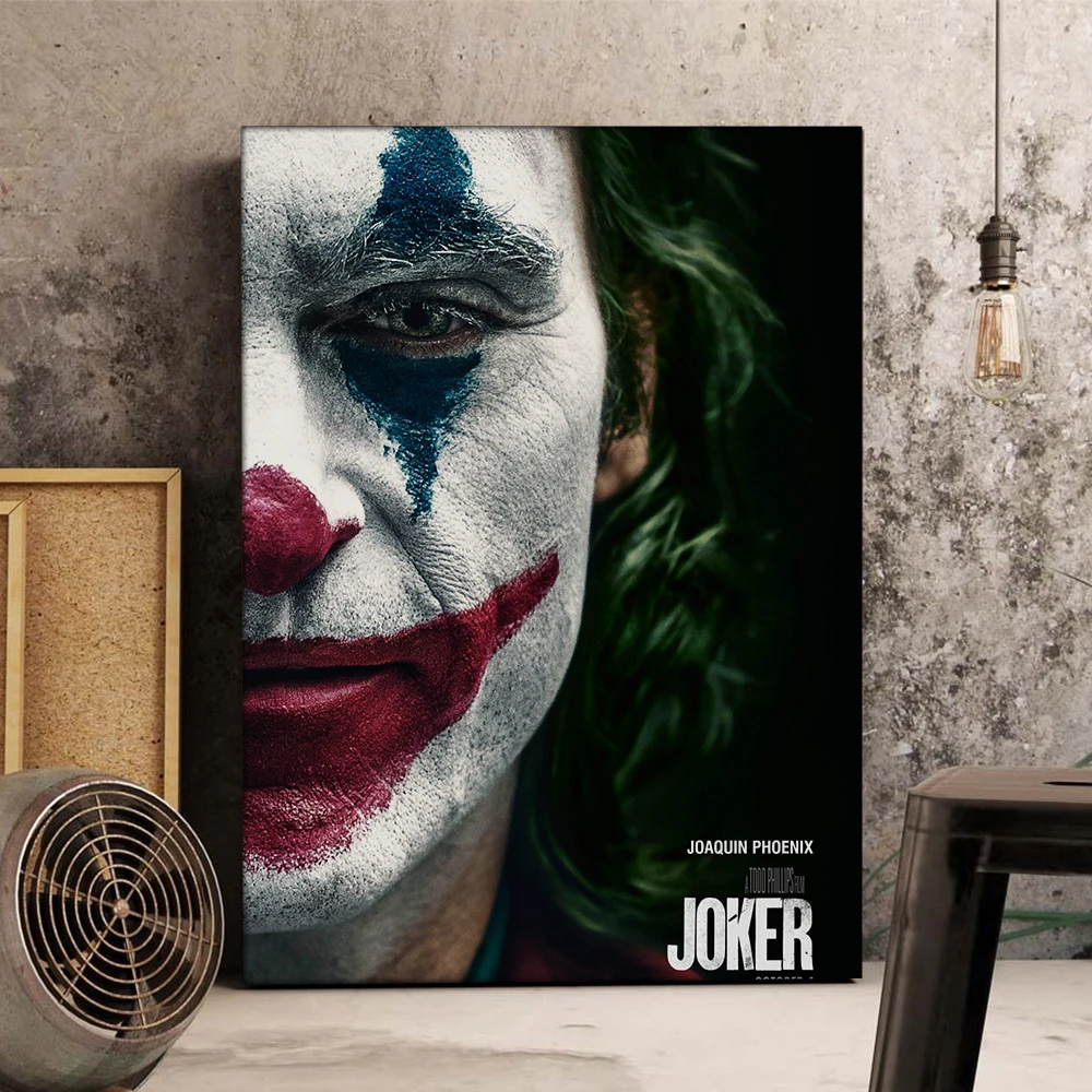 Joker Poster Movie DC Comic Art Canvas Painting Wall Pictures For Living Room Home Retro Quality Decor Child Bedroom | Дом и сад