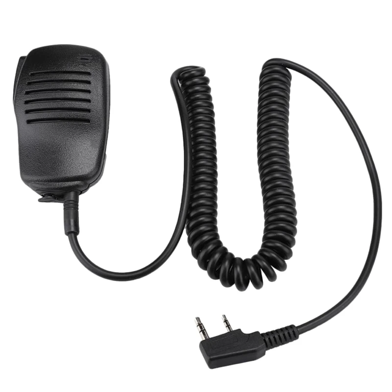Топ 2 Pin Ptt тяжелый динамик микрофон водонепроницаемый для Kenwood Puxing Wouxun Tyt Hyt Baofeng Uv5R