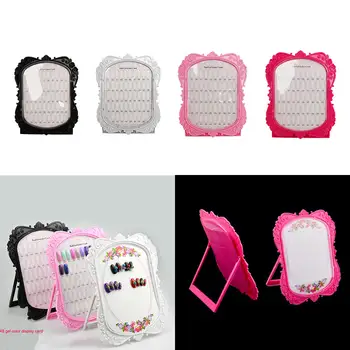 

48 Tips Nail Gel Polish Color Card Nail display full color rack card boards practice 3 colors Show case books Plastics