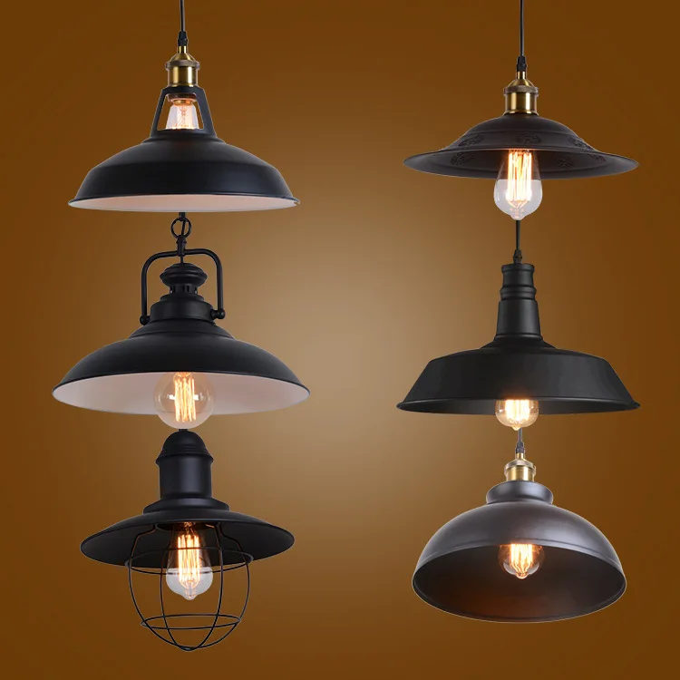 

American Vintage Industrial-Style Loft Creative Cool Restaurant Chandelier Coffee Shop Clothing Store Office Iron Droplight