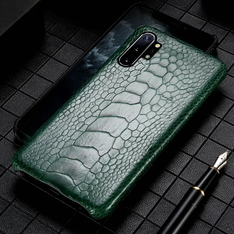 Чехол из натуральной кожи для Samsung S20 A50 A70 A60 A40 note 10 9 8 S10 plus S9 S8 A9 A8 J7 J6 | Мобильные