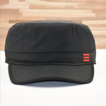 

Spring and summer new flat top hat quick-drying fabric men's military hat casual fashion breathable men's hat tide female couple