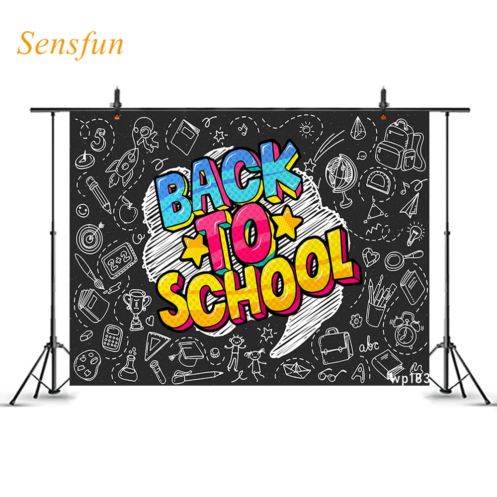 LEVOO Photo Background Chalkboard Back To School Kids Child For Photography Backdrop Studio Photoshoot Vinyl | Электроника