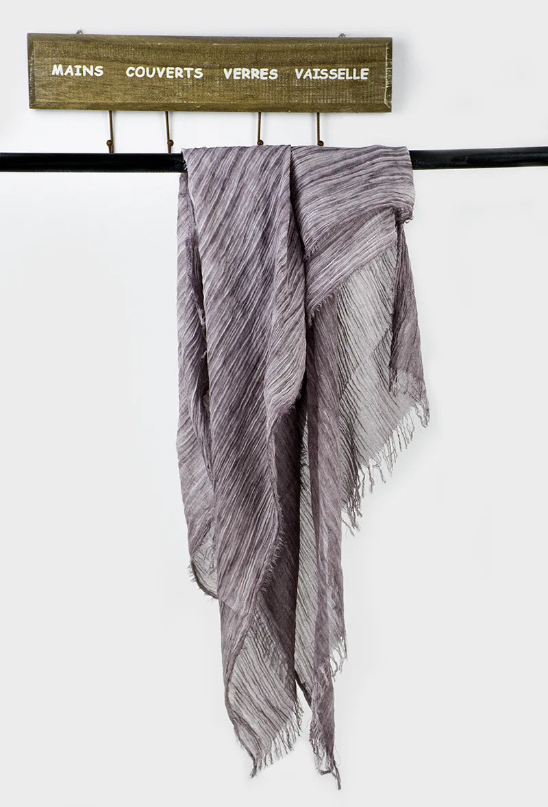 Новинка, японский стиль унисекс, зимний шарф, хлопок и лен, одноцветные, длинные женские шарфы, шаль, модный мужской шарф - Цвет: MODEL A color purple