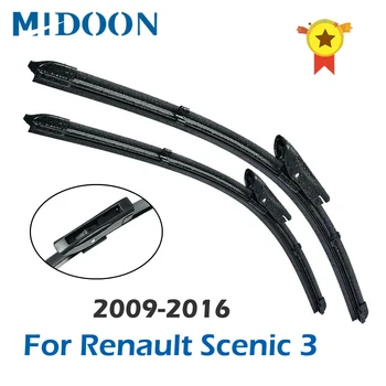 

MIDOON Wiper LHD Front Wiper Blades For Renault Scenic 3 2009 - 2016 GRAND Scenic 3 Windshield Windscreen Front Window 30"+26"