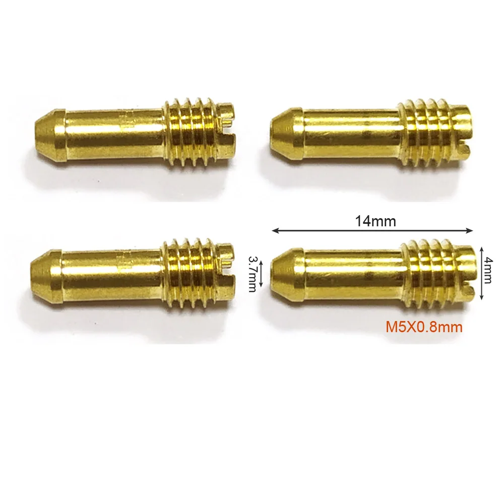 4 шт./компл. резьба Pilot Jet Slow m5x0 8 мм для Mikuni Carb N151.067 Kawasaki KZ1000 GS1000 GS1100 DR 350| |