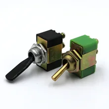 DC 12V 15A ВКЛ-ВЫКЛ-ВКЛ 3 положения пути 3 клеммы переключателя JK812-1 медной/пластиковой ручкой