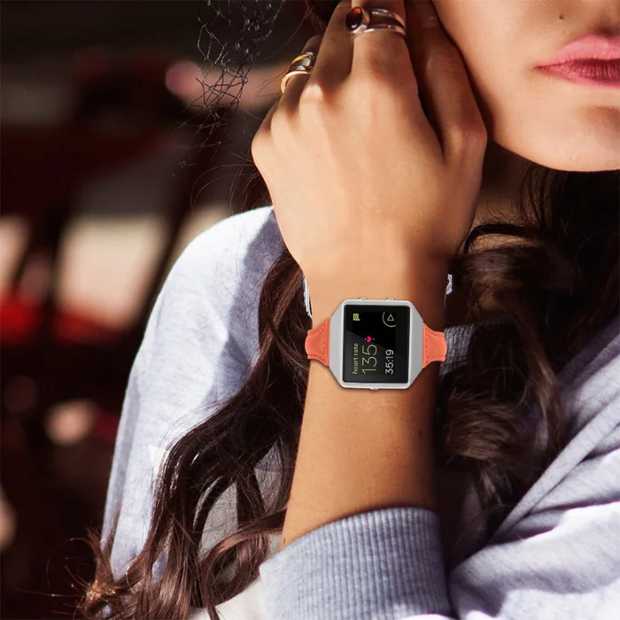 Кожаный ремешок для часов на замену браслет ремень для FitbitBlaze Смарт часы OD889