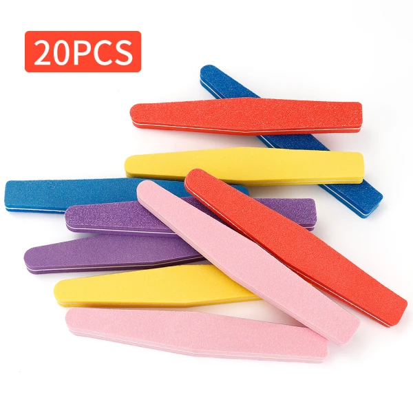 100 шт пилочки для ногтей моющиеся двухсторонние наждачные доски пилочки для полировки ногтей салонные маникюрные инструменты полировка Шлифовальная Пилка губка - Цвет: Style 4