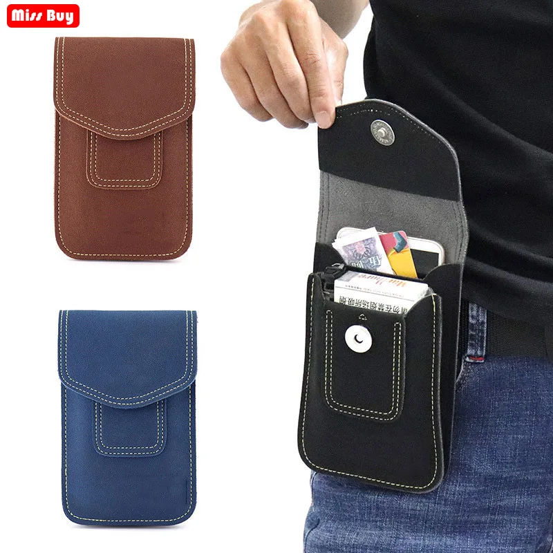 Universal Superfibre Phone Bag for iPhone for Samsung for Huawei For Xiaomi Redmi For Meizu Case Superfibre Waist Bag Belt Pouch