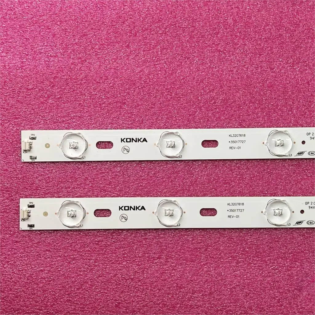 100%New For SUPRA STV-LC32T410WL KONKA KL32GT618 DNS K32D619 LED backlight strip 35017727 10leds 64.4cm 1set=2 pieces | Освещение