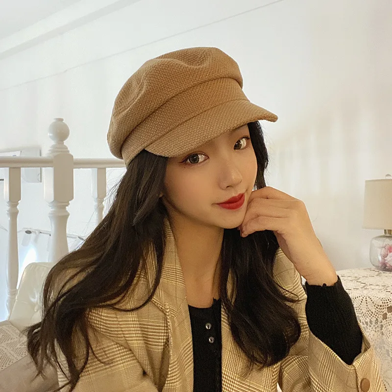 

Hat Women's Spring And Summer Outing Octagonal Cap Korean-style Versatile Military Cap Japanese-style Literature And Art Painter