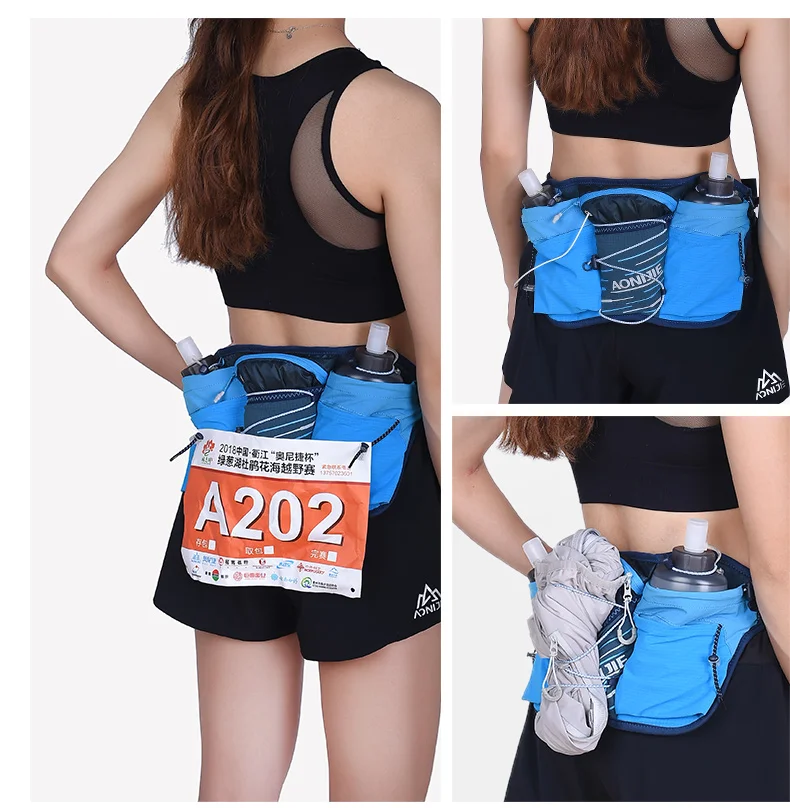 AONIJIE de hidratación W8104 para deportes al aire libre, bolsa de cintura ligera, doble de agua para correr, trotar y Fitness|Bolsos para correr| - AliExpress