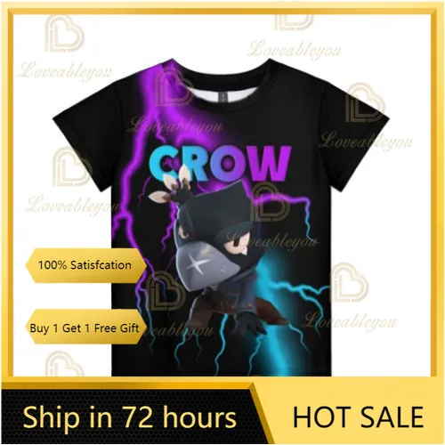 Детские летние футболки Джесси Биби тара песчаный бык Леон блестящие топы 100-160 см