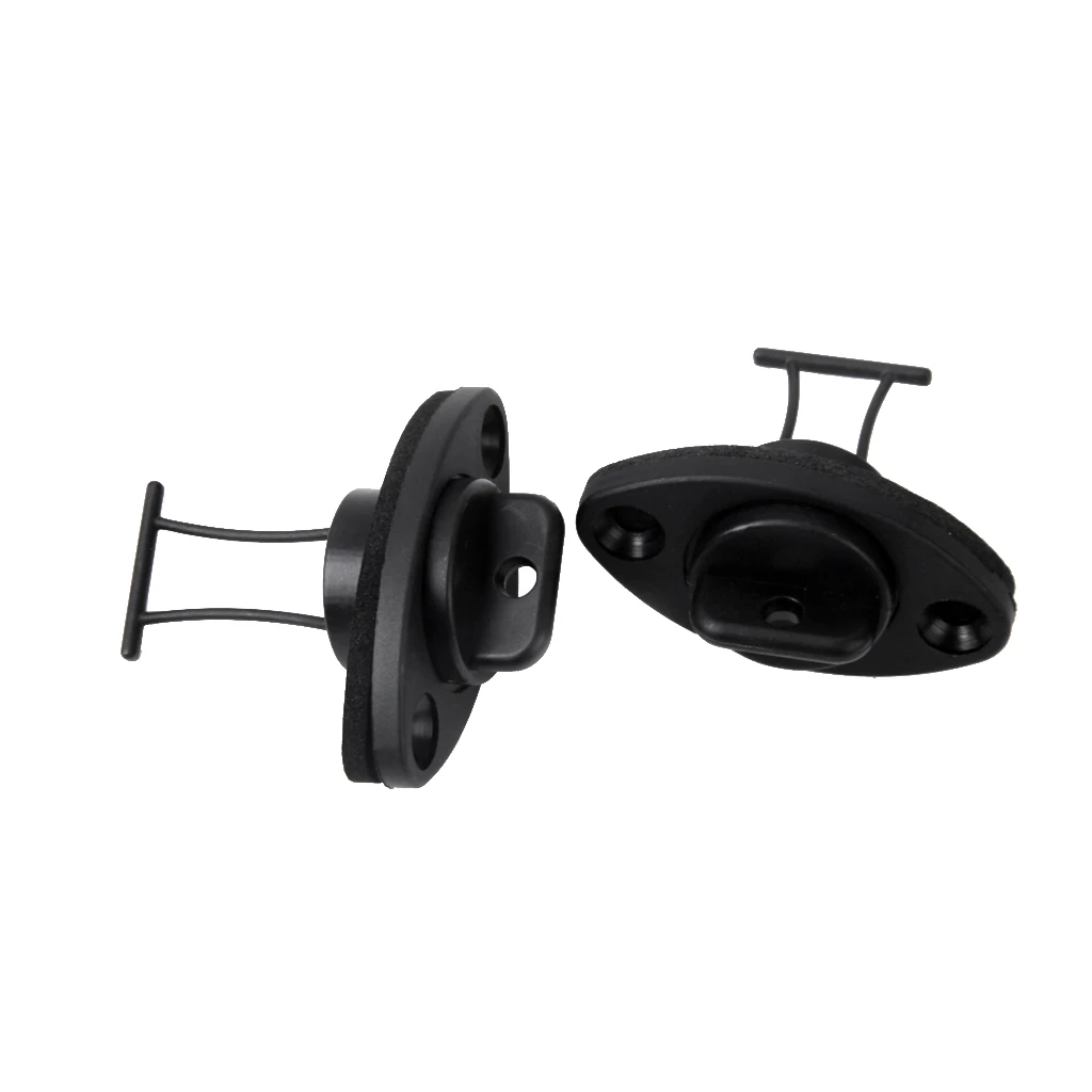 MagiDeal Universal Hull Drain Plug with Screws for Kayak Canoes Boat Black