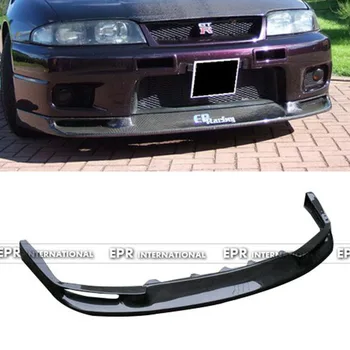 

For Nissan R33 Skyline GTR Jun Style FRP Fiber Black or Grey Unpainted Front Bumper Lip Exterior Body accessories kits