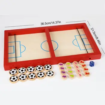 

Ludo Hockey Board Game Set Sling Puck Chess Set Parent-child Interactive Game Educational Toys Party Supplies Children Adults
