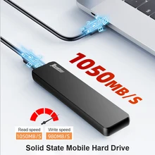 USB 3,1 Gen 2 Typ C NVMe Externe Solid State Drive für Telefon Tablet PC Smart TV Solid-state lagerung SSD 2TB 1TB 512GB 256GB